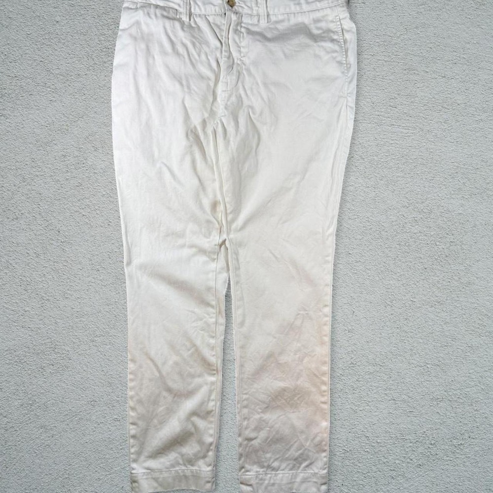 Polo Ralph Lauren Bedford Chino Pants White Slim Fit 34x30